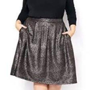 Pennington Black Sparkle Metallic Stretch Skirt